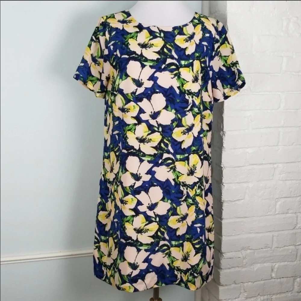 J. Crew Floral Polyester Dress
